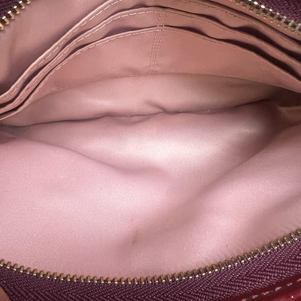 Coach Burgundy Sequin Clutch - Picture 4 of 4